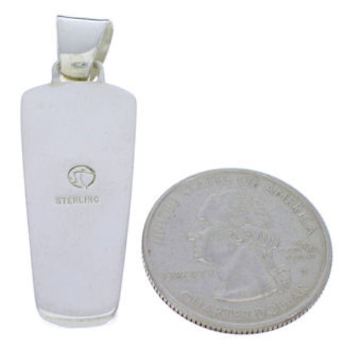 Sterling Silver Southwest Turquoise Inlay Pendant PX30134